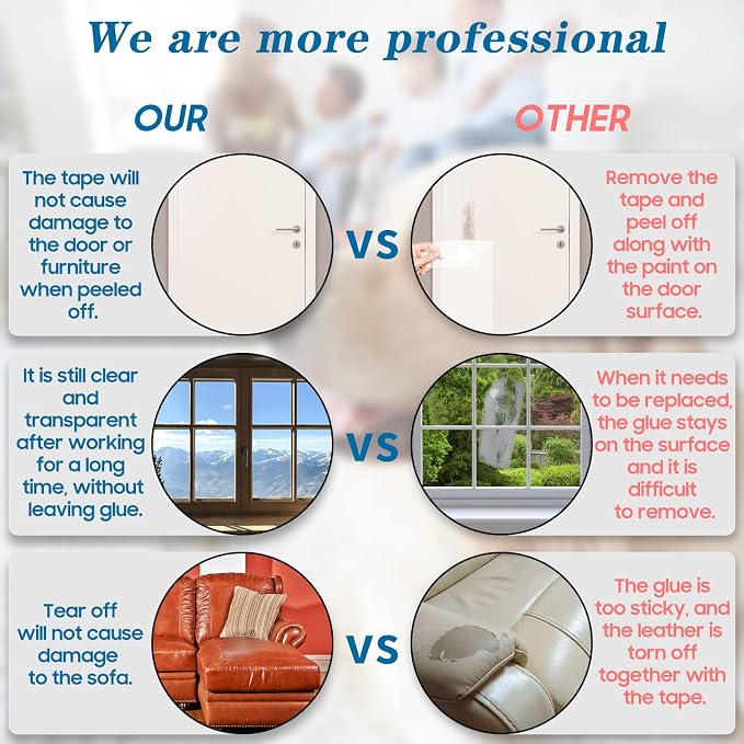Door Protector from Dog Scratching, Clear Heavy Duty Flexible Door Claw Shield, Anti-Scratch Guard for Furniture, Window, Wall – cat Scratch Furniture Protector - (118in X 8.3in) - Image 4
