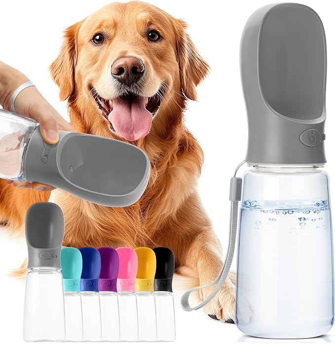 Mr. Pen- Portable Dog Water Bottle, 19 oz, Large | Leak Proof Puppy Water Dispenser with Drinking Feeder for Pets, Outdoor Walking, Hiking, Travel, Not Dishwasher Safe by MrPen