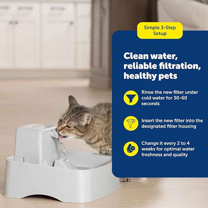 PetSafe Drinkwell Pet Fountain Replacement Carbon Filters, 4 Filters | Certified Fit for Drinkwell Fountains, 50% More Carbon Than Generic Brands, 2-4 Weeks Filtration per Filter - Image 4