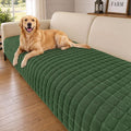 Smiry Velvet Couch Cover for Dogs, Non Slip Soft Sofa Protector for Pets | Washable Sofa Cover for Cats, Furniture Protector Against Pet Hair, Scratches, Fits Sectional Sofa(Dark Green, 36"x82.7") by Smiry