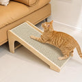 PETKARAY Sisal Cat Scratcher Ramp, L Shaped Scratching Post and Scratch Pad for Indoor Cats, Couch Furniture Protector, Chevron by PETKARAY