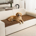 Couch Covers for Dogs, Non Slip Washable Pet Couch Covers for Sofa | 27.6”x94.5” Dark Brown Soft Velvet Sofa Covers for 4 Cushion Couch, Couch Protect Against Pet Hair, Scratches & Stains by PJLZJFBY