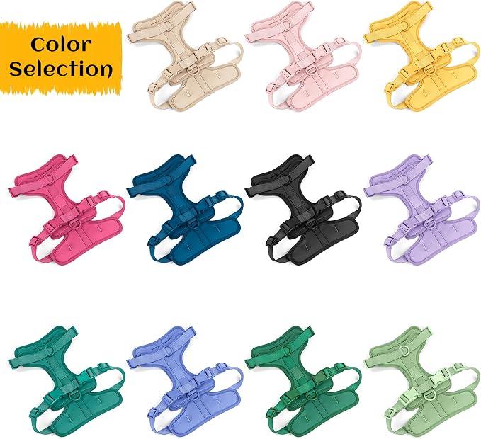 Wisedog Lightweight No Pull Dog Harness, Lilac, X-Small | Air Mesh, 3 Clips, Adjustable, No Choke Design, Ideal for Walking Training - Image 6