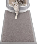 ondware Cat Litter Mat 20 x 15 in, Waterproof Non-Slip, Gray | Soft PVC, traps scattered litter, paw-friendly surface, easy rinse-clean, reusable around litter box by ondware