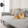 OTOB Cooling Couch Cover for Dogs Washable Non Slip Sofa Protector, 1 Piece | Elegant Gray, 35.4"x70.9", Premium Ice Silk Fabric, Modern Geometric, Soft, 3D Breathable, Pet Friendly Furniture Cover by OTOB