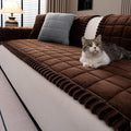 Couch Covers for Dogs, Pet Couch Covers for 23 Seater, Couchs Protector for Dogs, Sofa Cover for Pets Washable, Dog Cover for Couch, Velvet Couchs Protector for Pets(1PC,Dark Brown,27.6"×82.6") by JPGGD