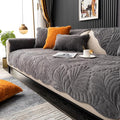 Couch Covers Plush Quilted Sofa Covers for Sectional Sofa Washable | Palm Leaves Couch Cover Chenille Non Slip Sofa Covers Soft Sofa Slipcover Furniture Protector for Pets Kids Children Dogs Cat by WelcometoXSlive