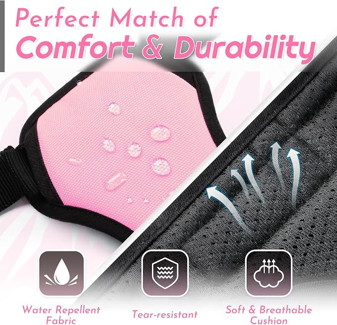Eagloo Dog Harness for Large Dogs, No Pull Pet Vest with 2 Leash Clips | No Choke with Handle, Adjustable Comfort Fit, Reflective Strips, Easy Walking Control, Pink, X-Large - Image 6
