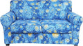 hyha Stretch Couch Cover, Sofa Covers for 2 Separate Cushion Couch Washable | Loveseat Cover, Floral Pattern, Printed, 3 Pieces, 2 Seater Furniture Protector with Elastic Bottom for Dogs, Pet Friendly by hyha