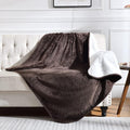 Soft Waterproof Blanket for Bed Couch Sofa, Brown, 60x80 inches | Liquid Pee Proof Pet Blanket for Dog Puppy Cat, Reversible Sherpa Fleece Blanket for Couch Cover, Furniture Protector by Yaning