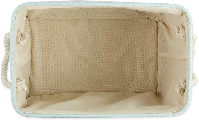 Bone Dry Pet Storage Paw and Bone, Trellis Collection, Small Rectangle, 14x8x9, Aqua - Image 2