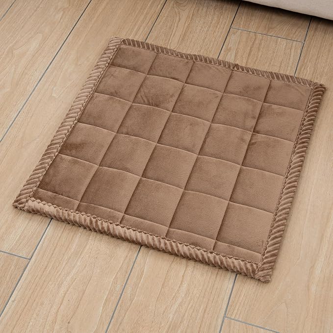 Couch Cover for Dogs Washable Pet Bed Fuzzy Pet Couch Covers Nonslip Couch Slipcover for Dogs, Kids, Pets Friendly Sofa Cover Loveseat Covers (Brown, 21''x21''/Square) - Image 7