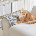 MYSKY HOME Chair Covers, Non-Slip Couch Cover, Light Grey, 27.6" x 27.6" | Recliner Chair Covers, Soft & Thick Chair Arm Covers Protector, Couch Cushion Covers, Dog Couch Covers, Sofa Covers Washable by MYSKYHOME