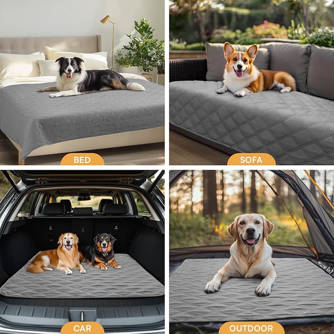 Luciphia Waterproof Couch Cover for Dogs, Non-Slip Pet Sofa Protector | Non-slip waterproof couch cover scratch-resistant machine washable protects sofa bed , Light Grey, 30" x 70" - Image 7
