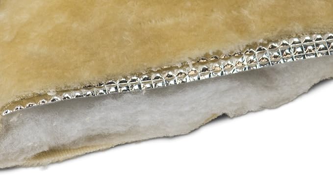 Furhaven ThermaNAP Self-Warming Cat Bed for Indoor Cats & Large/Medium Dogs, Washable & Reflects Body Heat - Quilted Faux Fur Reflective Bed Mat - Cream, Large (Pack of 2) - Image 8