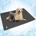PetAmi Premium Cooling Dog Blanket | Lightweight Fluffy Pet Throw Blanket Bed Cover for Dogs, Cat, Puppies | Pet Blanket Furniture Protector Couch Sofa | Reversible Fuzzy Cozy | 90x90, Grey by PetAmi