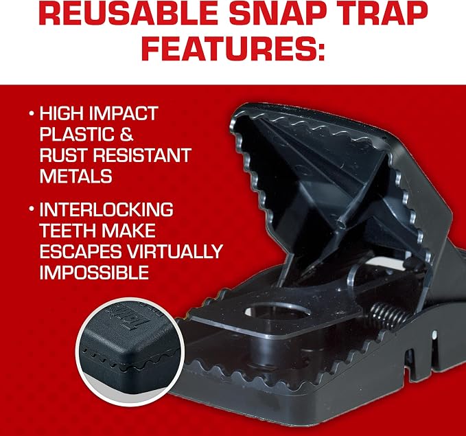 Tomcat Tunnel Trapping System | Rat & Mice Traps - 1 Tunnel Station and 2 Reusable Snap Traps - Image 8