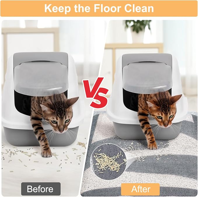 Unicorn Catcher Large Cat Litter Mat, 40"x30" Litter Trapping Mat | Kitty Litter Mat With Soft PVC Loop Mesh And Non-Slip Backing For Easy-Clean Floor Protection And Home Decor - Image 3