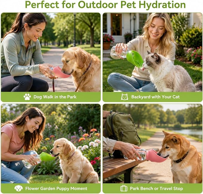 4 PC Water Bottle Attachment for Dogs, Dog Drinking Bottle, Outdoor Pet Water Dispenser for Walking Hiking Travel, Compact Storage Solution for Pet Owners - Image 8