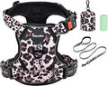 Petmolico No Pull Dog Harness, Leash & Poop Bag Holder, Small, Leopard | Reflective Vest, Easy Control Handle, Adjustable Fit, For Small Breeds & Puppies by Petmolico