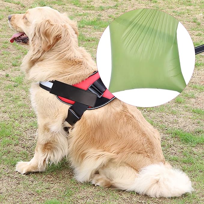 2 Pack Dog Poop Bag Dispenser with Built-in LED Flashlight, Pet Waste Bag Holder for Leash with Carabiner Clip for Lead Leash, 2 Rolls Leak-proof Doggy Waste Bags for Dog Walking, Pink, Eliamo - Image 6