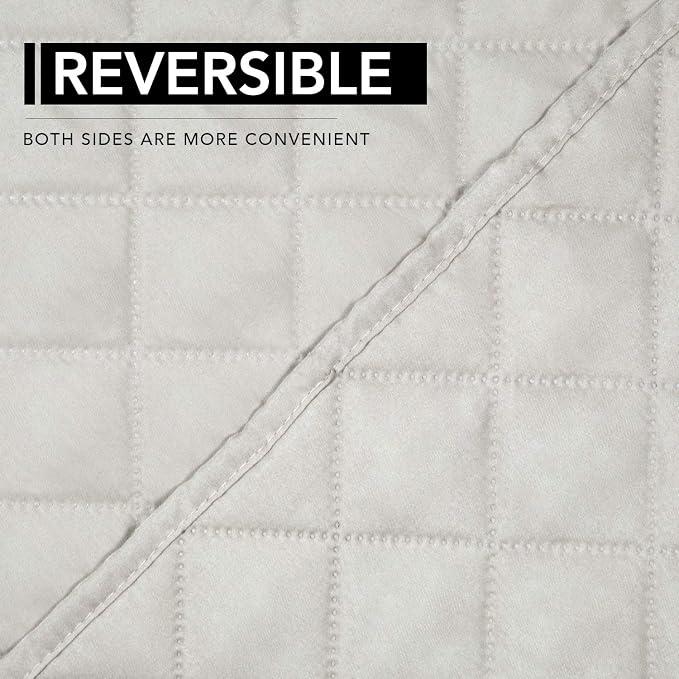Easy-Going Reversible Couch Cover, Oversized Recliner, Ivory/Ivory | Machine Washable Slipcover For Dogs, Water Resistant Furniture Mat For Living Room, Non-Slip Sofa Cover, Pet Friendly - Image 5