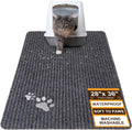 BEAUTYZOO Cat Litter Mat, 28" x 36" Large Litter Trapping Mat, Waterproof | Scatter Control, Absorbent Urine‑Proof, Soft On Paws, Non‑Slip, Machine Washable, For Indoor Cats & Kittens, Floor Use by BEAUTYZOO