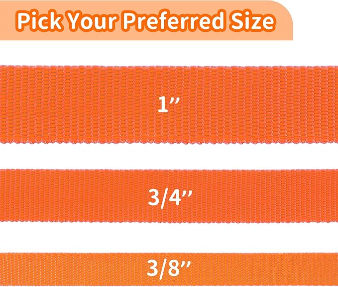 HIKISS Long Dog Leash Obedience Recall Training Agility Lead with Thickening Material for Large Dog - 15ft 20ft 30ft 50ft 100ft Training Leash(Orange 100ft) - Image 6