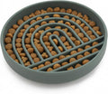 Should We Go? Slow Feeder Dog Bowls - Small Size Silicone Slow Eating Dog Bowl for Puppies & Dogs with Suction Cup -Dishwasher-Safe, Lick Mat Design, Reduces Gulping, for All Breeds, 6”x1.25”- Spruce by ShouldWeGo