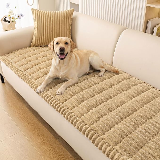 Smiry Couch Cover for Dogs, Non Slip Washable Sofa Protector for Pets | Soft Furniture Cover for Leather & Fabric Couches, Cozy Protect Against Fur, Dirt & Messes, Pet Friendly, 27.6"x59" by Smiry