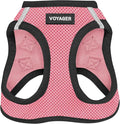 Voyager Step-in Air Dog Vest Harness - Pink/Black Trim, Large | 18- 20.5" in Chest, Reflective Bands, All Weather Breathable Air Mesh, Cats Compatible, Lightweight, Fast Drying by BestPetSuppliesLLC