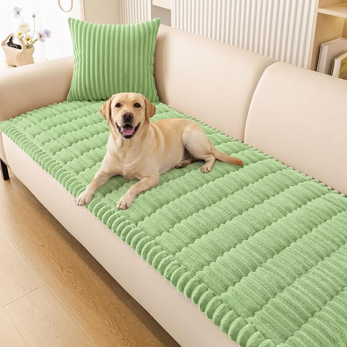 Smiry Couch Cover for Dogs, Non Slip Washable Sofa Protector for Pets | Soft Furniture Cover for Leather & Fabric Couches, Cozy Protect Against Fur, Dirt & Messes, Pet Friendly, 27.6"x59" by Smiry