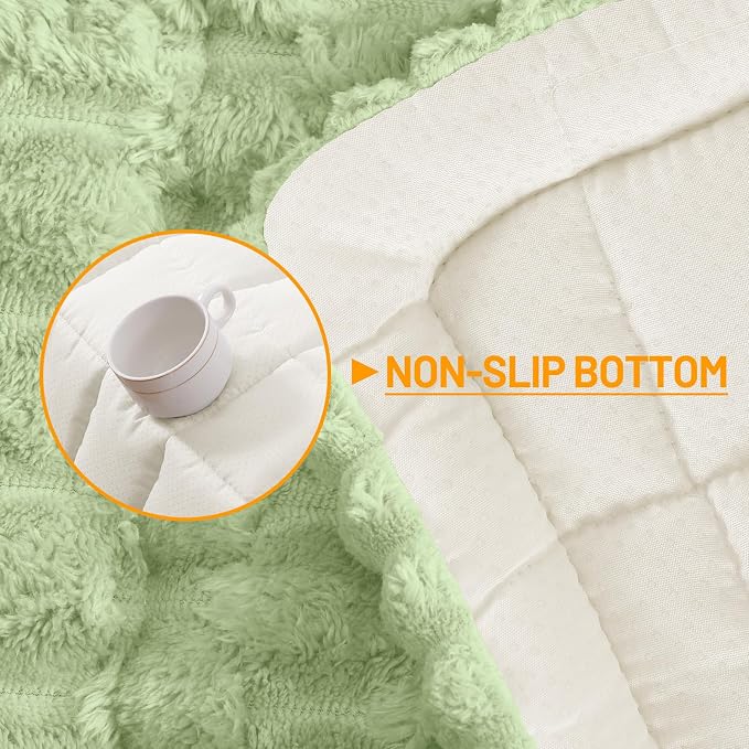 Smiry Non Slip Couch Covers for Dogs, Scratch Resistant Pet Sofa Protector | Machine Washable Soft Fuzzy Thick Furniture Cover for Sofa Loveseat Sectional Large Dogs, Sage Green, 27.6" x 47" - Image 11