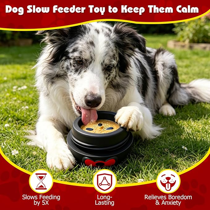 Yipetor Wobbly Dog Chew Toy, Frozen Treat Lick Ball for Medium Large Dogs | 4IN Enrichment Toy, IQ Puzzle, Keeps Them Entertainment, Chew Resistant, BPA-Free Rubber & Dishwasher Safe - Image 3