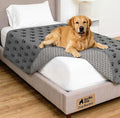 GORILLA GRIP® Waterproof Dog Blanket, Couch Cover for Dogs, 52x82 Gray Paw | Silicone Grip Backing, Washable, Leakproof, Protects Sofa, Sectional, Bed, Crate, Car and RV, Senior Pet Essential by Unknown