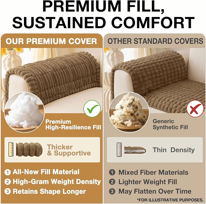 hyha Couch Cover for Dogs, Washable Non Slip Plush Flannel Sofa Protector | Thick Flannel, Anti-Slip Backing, Pet Hair & Scratch Protection, Fits Sofa & Loveseat (43" x 82.7") - Image 10
