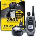 Dogtra 280X E-Collar with Remote [New Edition] 10 lbs+, 1/2 Mile Range, LED Light, 100 Levels of Precise Control for Stubborn Dogs, Waterproof, Boost for Quick Recall, Vibration, Safety Lock & Tone by Dogtra