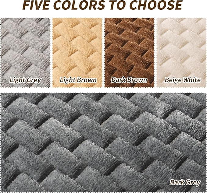 Couch Covers for Dogs Washable, Velvet Dog Couch Cover Protector, Fuzzy Plush Pet Sofa Cover for 3 Cushion Couch, Sofa Covers for Pets(1PC,Dark Grey,27.6"x82.7",3 Seater Sofa Pad Cover) - Image 4