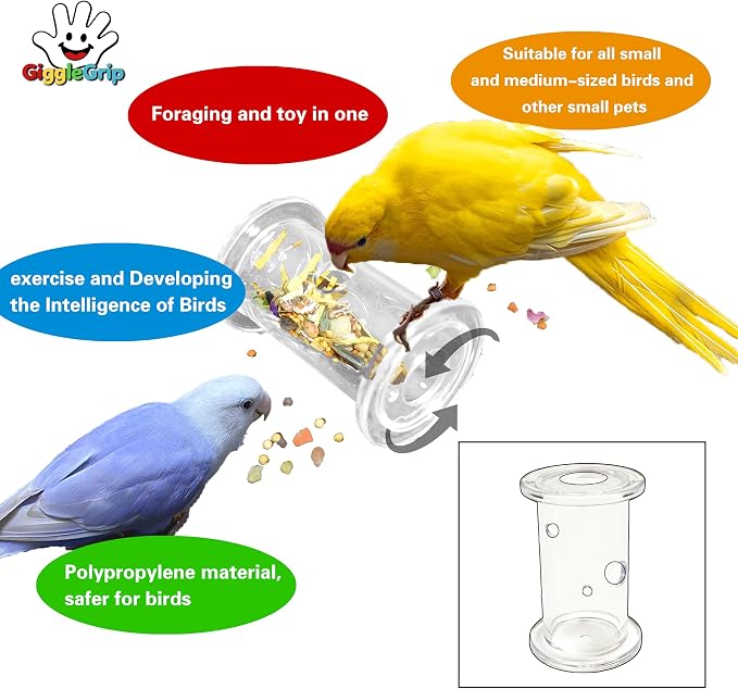 Bird Foraging Toys,Interactive Parrot Training Puzzle & Treat Dispenser, Durable Plastic Enrichment Toys for Cockatiels, Conures, Parakeets, Budgies(Pack4) - Image 4