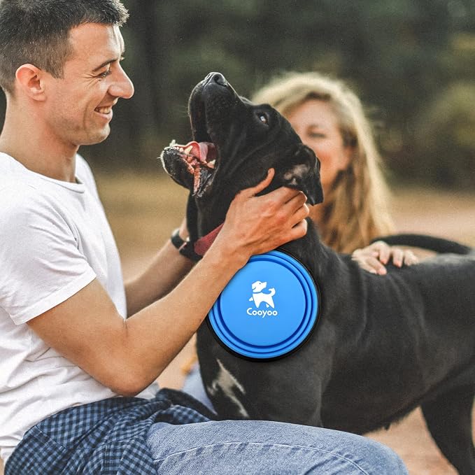 COOYOO Collapsible Dog Bowl,2 Pack Collapsible Dog Water Bowls for Cats Dogs,Portable Pet Feeding Watering Dish for Walking Parking Traveling with 2 Carabiners - Image 7