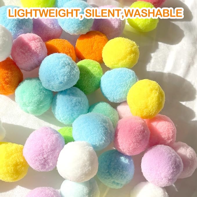 MeoHui 31Pcs Cat Ball Toy Launcher Gun,Cat Balls Fetch Toy,30Pcs Plush Fuzzy Balls Launcher Cat Toy for Cats with 1 Gun,Funny Interactive Cat Toys for Bored Indoor Adult Cats,Cute Kitten Kitty Toys - Image 5