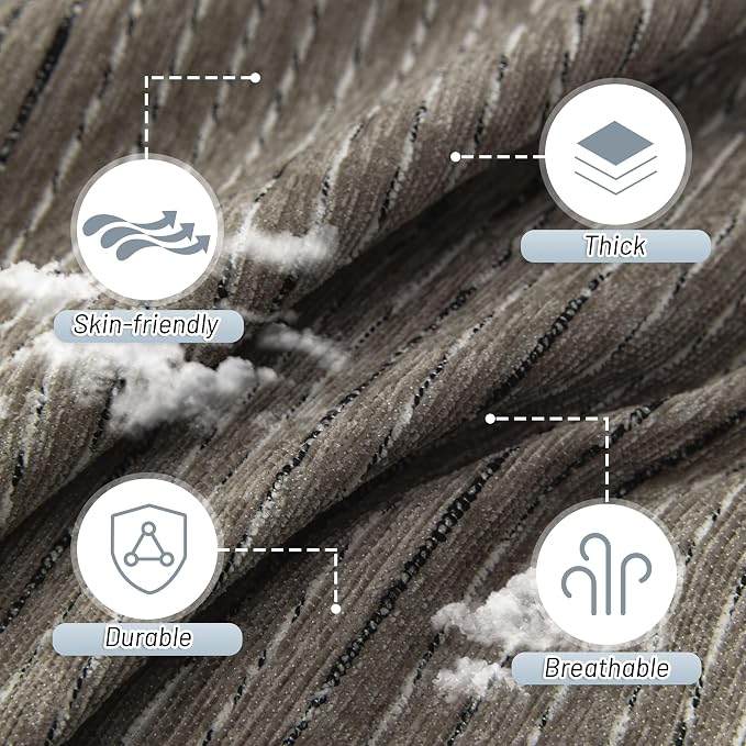 MYSKY HOME Loveseat Cover Sand Couch Cover Sectional Couch Covers for 2 Cushion Couch Sofa Thick Universal Chenille Sofa Cover with Tassel Durable Furniture Protector for Dogs 91" x 118" - Image 4