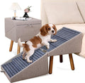 Dog Stairs for Small Dogs, 2-in-1 Pet Steps & Ottoman | Foldable Dog ramp for Couch, Non-Slip Wooden Pet ramp for Puppy Senior Injured Dogs (Light Brown, XXL(21.06H)) by Ziluce