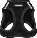 Voyager Step-in Air Dog Vest Harness - Black, Medium | 16 - 18" in Chest, Reflective Bands, All Weather Breathable Air Mesh, Cats Compatible, Lightweight, Fast Drying by BestPetSuppliesLLC