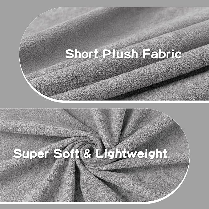 MEETSKY Couch Cover for 2 Cushion Sofa, Washable Cat Scratch Proof Sofa Covers Love Seat L Shape Soft Sectional Sofa Slipcover Furniture Protector for Dogs Pets Kids, 71" x 102", Light Grey - Image 6