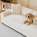 MYSKY HOME 100% Waterproof Couch Cover, Couch Covers for Sofa, Non Slip Couch Covers for 2 Cushion Sofa Pet Friendly, Sofa Covers Washable Slipcovers Dog Couch Cover Protector, Off White, 35"x63" by MYSKYHOME