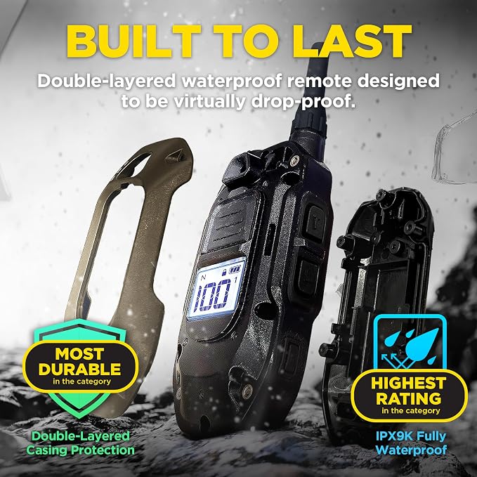 Dogtra 280X 2-Dogs E-Collar with Remote [New Edition] 10 lbs+, 1/2 Mile Range, LED Light, 100 Levels of Control for Stubborn Dogs, Waterproof, Boost for Quick Recall, Vibration, Safety Lock & Tone - Image 4