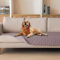 gogobunny 100% Double Sided Waterproof Dog Blanket Soft Pet Bed Cover Reversible Protect Furniture Couch Sofa Car for Puppy Large Dog Cat (Dark Sea Fog/Light Sea Fog, 30x90 Inch (Pack of 1)) by gogobunny