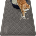 GORILLA GRIP Cat Litter Box Mat, 35x23, Cushioned Coil Mesh Litter Trapping Mats, Scatter Control Supplies for Less Mess, Phthalate Free, Ultra Deep Catch Grooves, Rinse or Vacuum to Clean, Dark Gray by Unknown