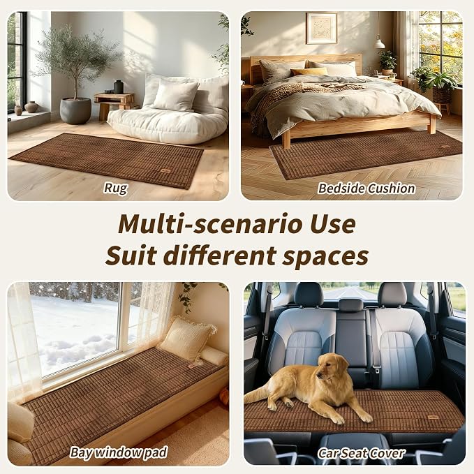 Couch Covers for Dogs, Velvet Dog Couch Cover, Pet Couchs Covers for Loveseat, Couchs Protector for Dogs, Sofa Cover for Pets Washable(1PC, Dark Brown, 27.6"×70.9", 2-3 Seater) - Image 7